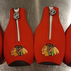 Blackhawks Beer Bottle Koozies